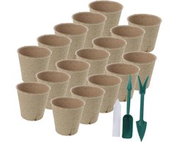Papieren Kiempotten - Zaailing Potten - Planten Kweken - Met Drainagegaten - 102 Stuks - Bruin