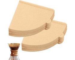 Papieren koffiefilters maat 2 V-vormig filterpapier voor V60-koffiezetapparaten 2-4 kopjes