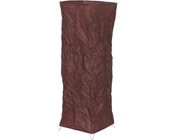 Papieren Lampenkap - Vloerlamp Vervanging - Sfeerverlichting Creëren - Handgemaakt Japans Design - 78 x 24 cm - Bruin