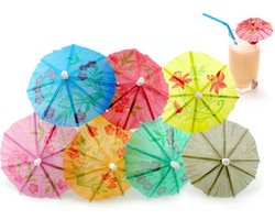 *** Papieren Parapluutjes - 24-stuks - Papieren Paraplu - Parasolletjes - Parasol Prikker - Aankleding - Versiering - Cocktails - Feestdecoratie - Traktaties - van Heble® ***