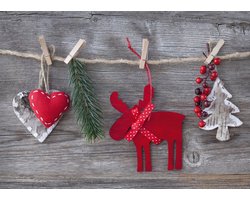 Papieren Placemats Onderleggers "Kerst Rendier" 50 stuks (30x42cm)