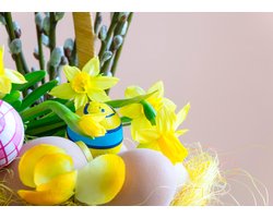 Papieren Placemats Onderleggers "Paaslelies" 50 stuks (30x42cm)