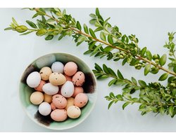 Papieren Placemats Onderleggers "Pasen eitjes" 50 stuks (30x42cm)