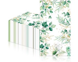 Papieren Servetten - Feest Servetten - Tafeldecoratie - Gerecycled Materiaal - 40x33 cm - Groen