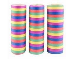 Papieren Slingers 3 Stuks 400cm - Feestelijke Kleuren Decoratie