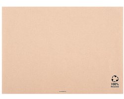 Papieren Tafelkleden - Onderleggers - Horeca Gebruik - Gerecycled Materiaal - 25x31 cm - Natuurlijk