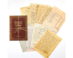 Papierset 10 Delig - Vergeelde Brieven, Hobbypapier - D010 - 10 Vellen Manuscripts - Papier Voor Bullet Journal, Scrapbook, Kaarten Maken - Hobby Papier Set 10 Stuks