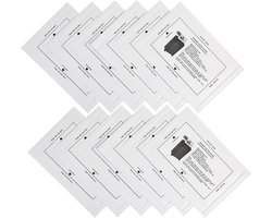 Papierversnipperaar - Transparant - 21,4 x 15,1 cm - Oliepapier van Gerecycled Materiaal - Onderhoudsset voor Alle Apparaten