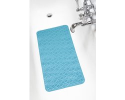 Papillon antislip badmat - Bloemen Blauw