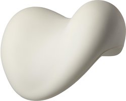 Papillon Badkussen - Hart - Wit - 24x21 cm