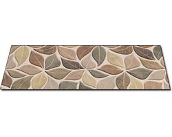 Papillon Badmat - De Dikke Badmat - Antislip - XL 120x50 - Bladeren Beige