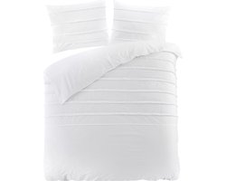 Papillon Dekbedovertrek Lucidia Wit Eenpersoons - 140x200/220 cm - Hoogwaardige Percale Katoen - Super Zacht