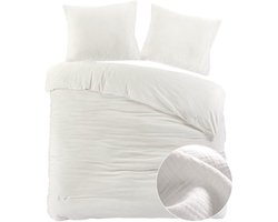 Papillon Dekbedovertrek Mousseline White Off - 240x200/220 cm - 100% Percale Katoen - Hoogwaardige kwaliteit