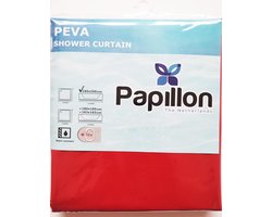 Papillon - Douchegordijn - PEVA - 180x200 cm - Rood