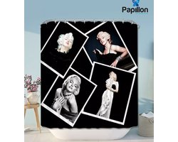 Papillon douchegordijn Textiel - Waterafstotend - 180x200 - Marilyn Monroe