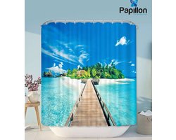 Papillon douchegordijn Textiel - Waterafstotend - 180x200 - Paradijs Steiger