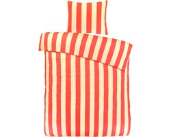 Papillon Lewis Dekbedovertrek - Eenpersoons - 140x200/220 cm - Oranje
