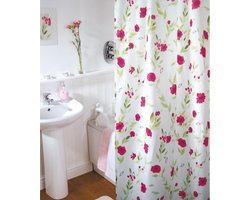 Papillon Textiel Douchegordijn - 180x200 - Schimmelvrij - Rozen Print