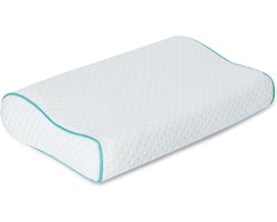 Parade Home® Hoofdkussen- Visco elastische hoofdkussen nekklachten- 38x58cm- Anti snurk hoofdkussens- Zijslaapkussen-schuimvulling- Ergonomisch Kussen- Memory Foam-Ademend Kussens