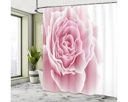 Parade Home® Lichtroze Douchegordijn - 175x220cm- Waterdicht - Anti Schimmel - Inclusief Ringen -Roze -Polyester- Badkamer decoratie