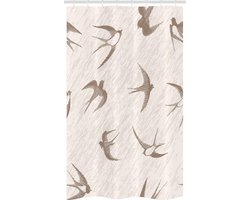 Parade Home® Zwaluw Douchegordijn- Inclusief Ringen-120cm Breedte 180 cm hoogte- Waterdicht - Anti Schimmel Douchegordijnen-Polyester- Badkamer-Happy place