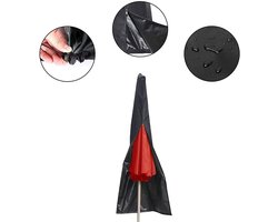 Paraplu Cover, waterdichte terrasparapluhoezen voor 9 voet tot 12 voet parapluhoezen voor outdoor paraplu's met duwstang