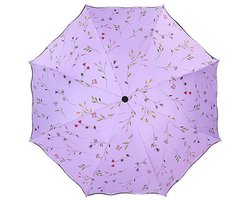 Paraplu UV bescherming - Paraplu's -210T Parasolen Waterdicht -8 Ribben-Paars