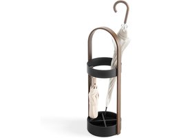 Parapluhouder - Paraplubak - Droge Entree - Waterdichte Voet - 68.5 cm Hoog - Zwart Walnoot