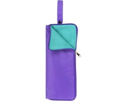 Paraplu's Transporttas 4,7 x 12,6 inch Draagbare Omkeerbare Natte Paraplu Manchet Opvouwbare Waterdichte Hoes voor Opslag Reizen Huis Outdoor Paars