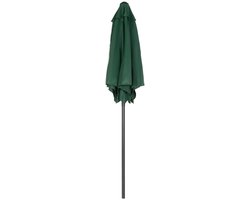 Parasol - 196 cm - Met Knikfunctie - Zeshoekig Voor Balkon En Tuin - Polyester - Groen