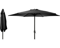 Parasol 3 meter doorsnee donker grijs.