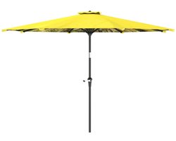 Parasol - 300 cm - Achthoekig Met Slinger - Voor Balkon - Polyester - Geel