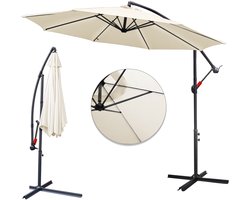 Parasol 3,5 m crème – Grote schaduw voor tuin en ruim terras