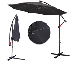 Parasol 3,5 m grijs – Stijlvolle zonbescherming voor grote terrassen