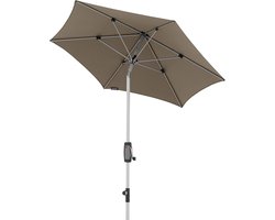 Parasol Aluminium Frame - Balkonparasol Terrasparasol - Bescherming tegen zon - UV 80+ Zonbescherming - 220 cm diameter - Taupe