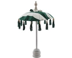 Parasol Bali Mini Wit/Groen - Ø50cm