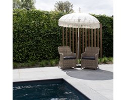 Parasol Bali Wit Met Franjes 185x260cm