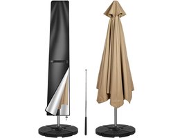 Parasol beschermhoes, 210D Oxford parasol, cantilever parasol, rechte parasolhoes met handvat, strandparasol, balkon, waterdicht, anti-uv-zonneschermhoes, 190x50/30cm