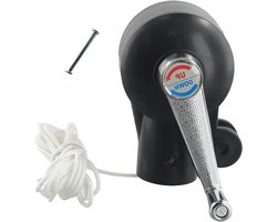 Parasol Crank - Handslinger Vervanging - Terras Verfraaien - Roestbestendig Materiaal - 9 x 13.8 cm - Zwart
