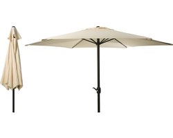 Parasol - creme- Zonnescherm - diameter 3 meter