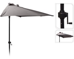 Parasol - Half Rond - Balkonparasol - 250 cm - Antraciet