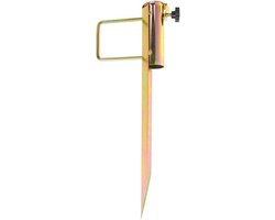 Parasol haring - grondpen met handvat - Parasolhouder - 0 tot 35 mm - parasolvoet