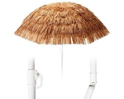 Parasol - Ibiza Parasol - StrandParasol - Hawai Parasol - Kantelbaar - Lichtgewicht - Stabiel - Weerbestendig - Ø 155 cm
