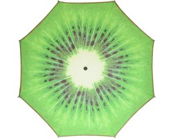 Parasol - kiwi fruit - D180 cm - UV-bescherming - incl. draagtas