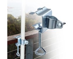 Parasol klem draagbare parasolklemmen voor bank-buddy dek - Parasolclip tafelklem voor tuinparasols - Parasolhouder voor leuningen terrassen - tafels en stoelen in de open lucht parasol klem