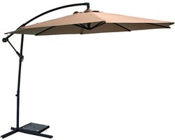 Parasol Menorca - Taupe - Hangmodel Ø300 m x 235 cm