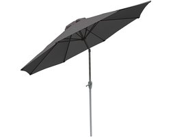 Parasol N19, tuinparasol, Ø 3 m kantelbaar polyester/aluminium 5 kg ~ antraciet