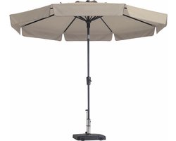 Parasol Rond Ecru 300cm | Madison Flores | Kantelbare en ronde parasol van topkwaliteit