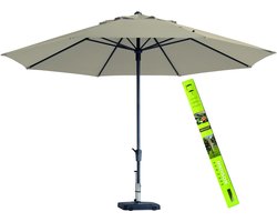 Parasol Rond Ecru 400cm Timor Incl beschermhoes