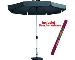 Parasol Rond Grijs incl beschermhoes Flores Madison